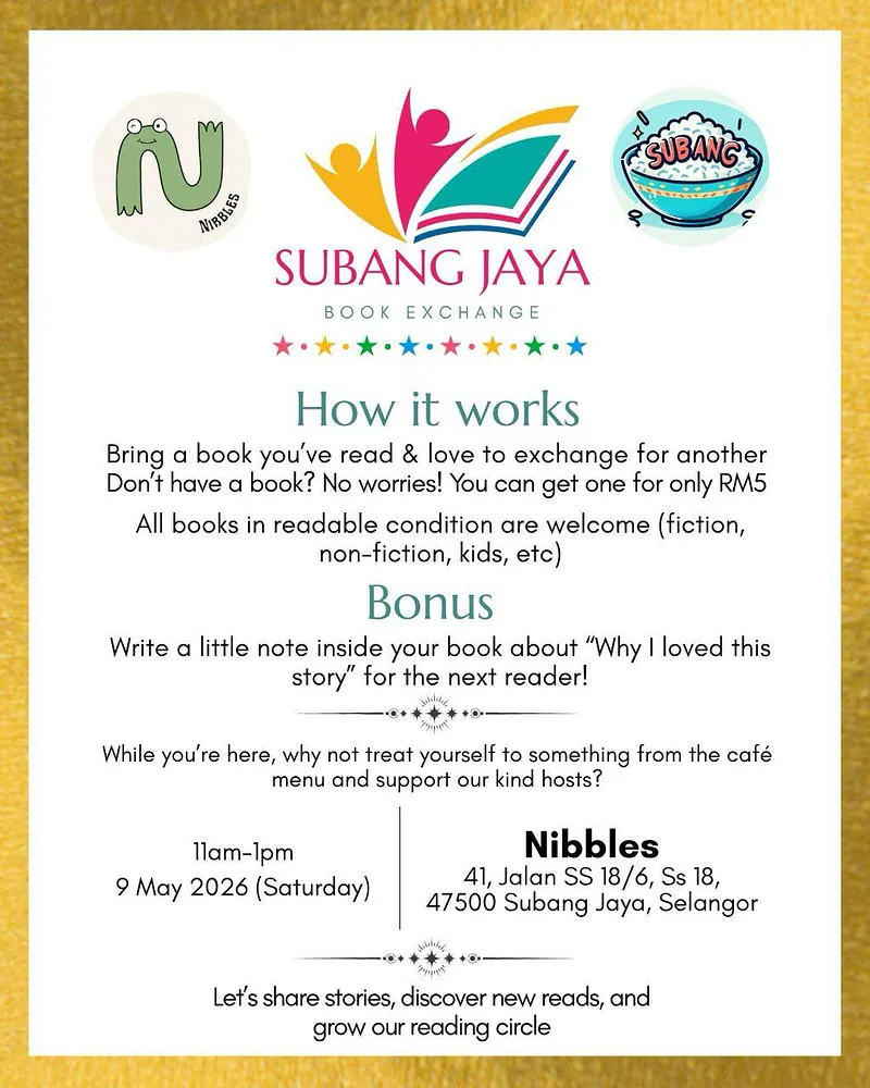 Subang Jaya Book Exchange event poster