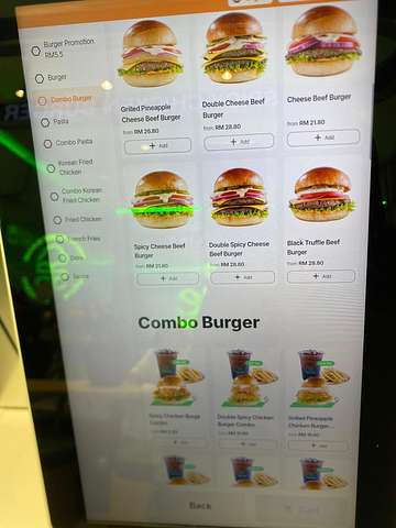Grilled chicken burger at BELIKE NU Empire