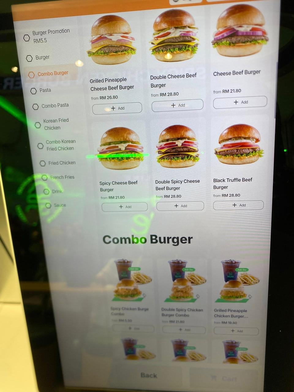 Grilled chicken burger at BELIKE NU Empire