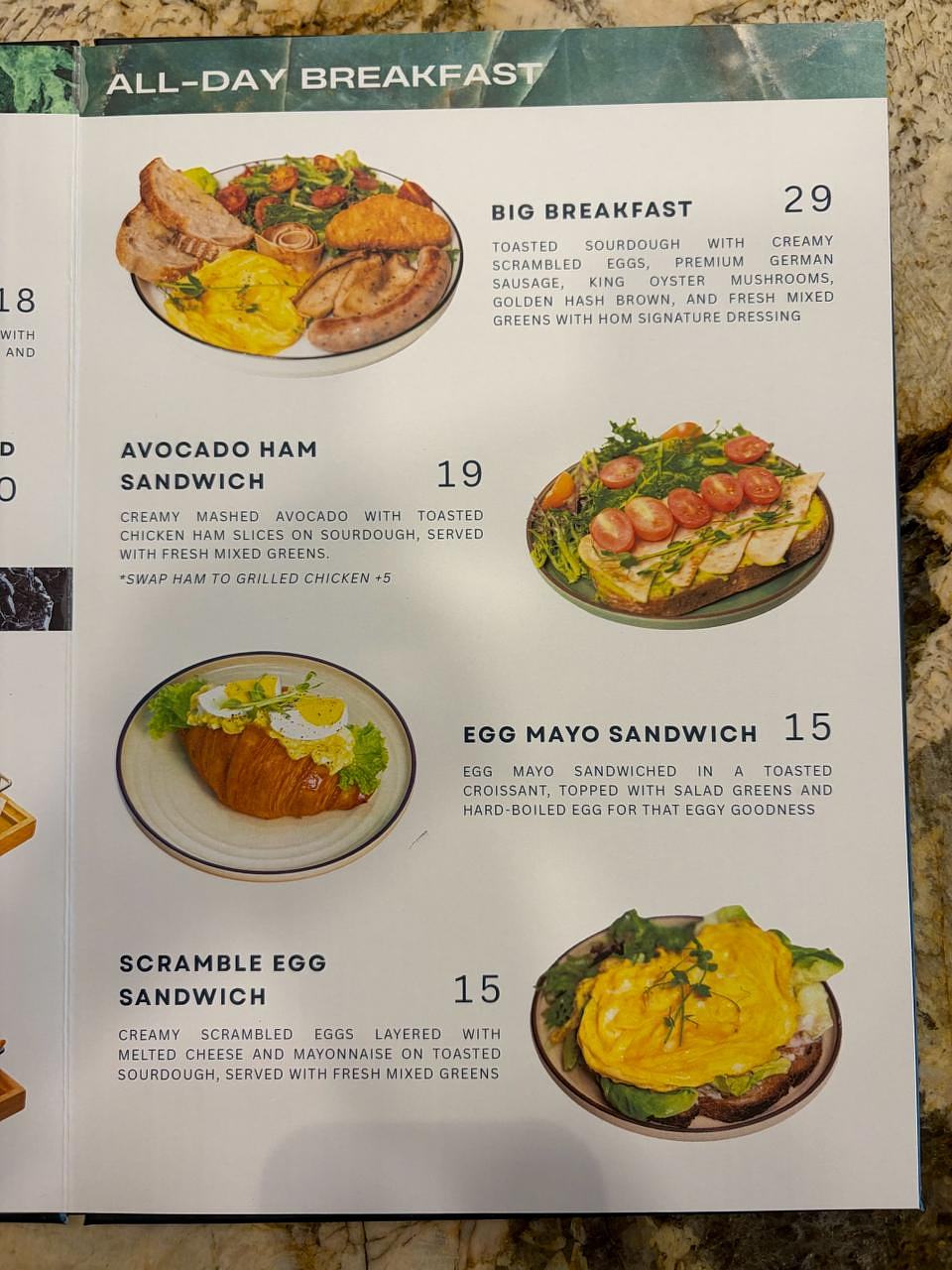HOM Coffee USJ 1 food and drinks