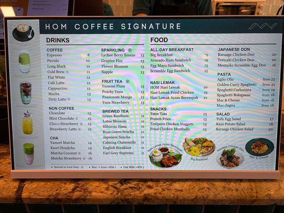 HOM Coffee USJ 1 cafe interior and ambiance